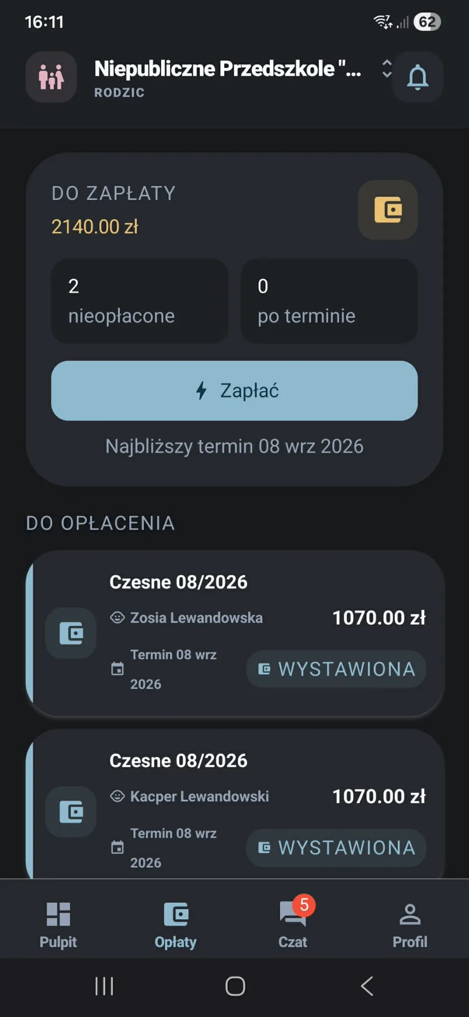 Pay in under a minute