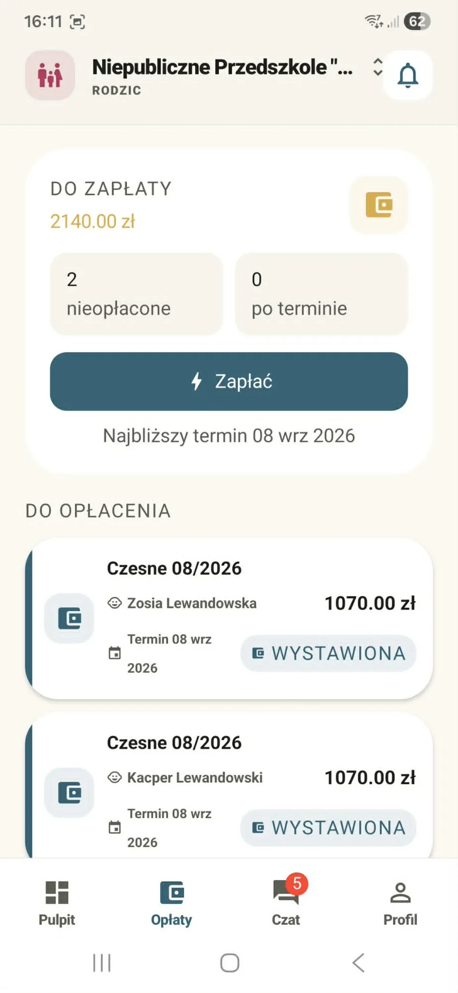 Pay in under a minute