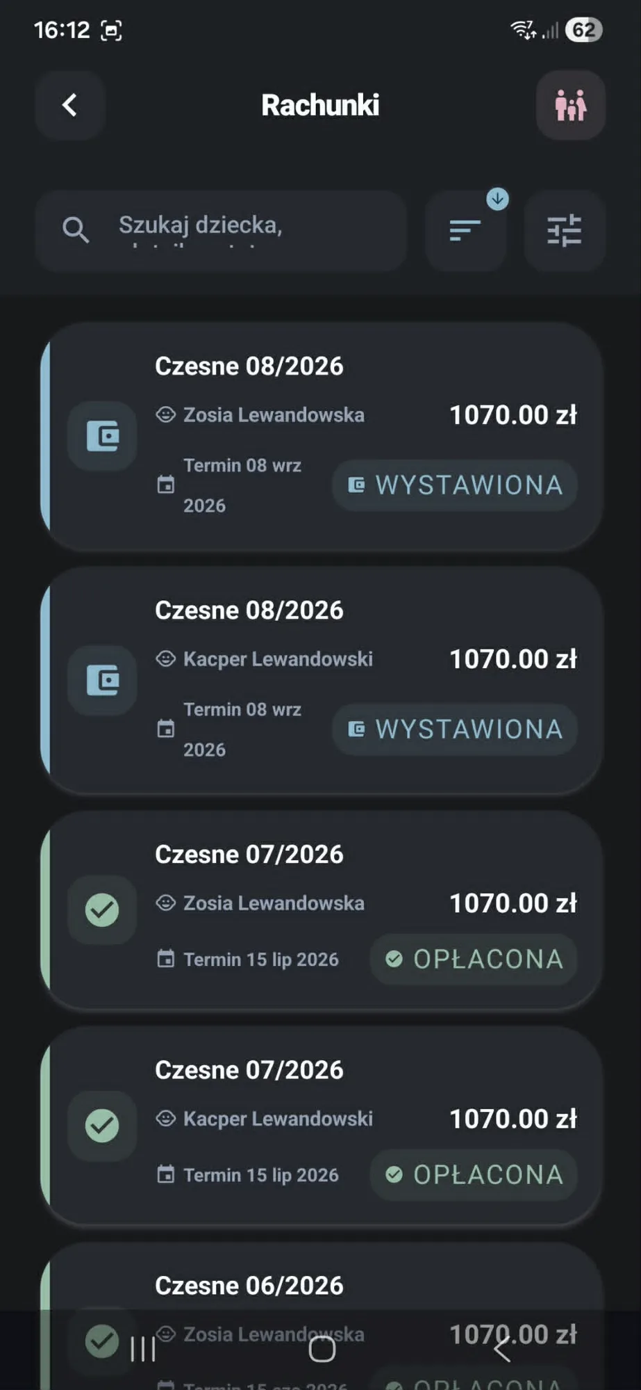 Multiple guardians, one shared bill